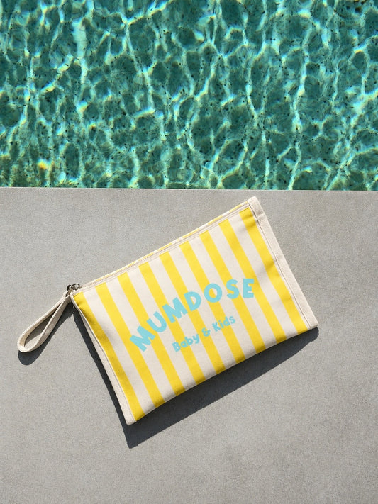 Neceser de Rayas amarillo Mumdose Baby and Kids
